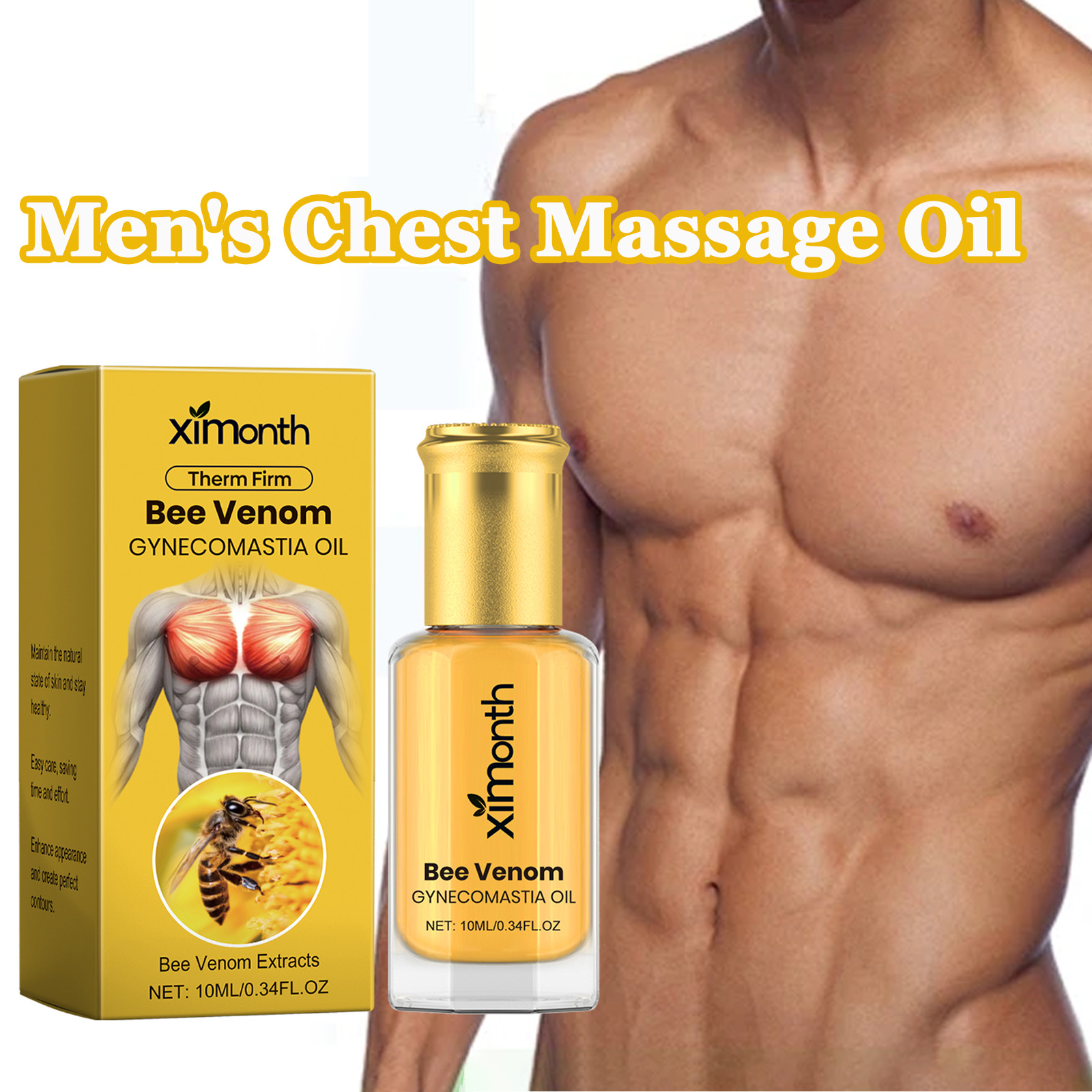Óleo de massagem no peito masc - Body Oil avaliação e preço
