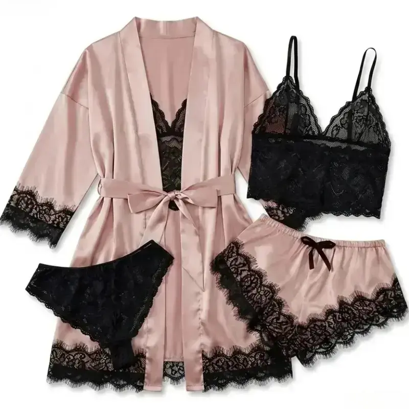 Conjuntos de Pijama de Cetim F - Bathrobe avaliação e preço