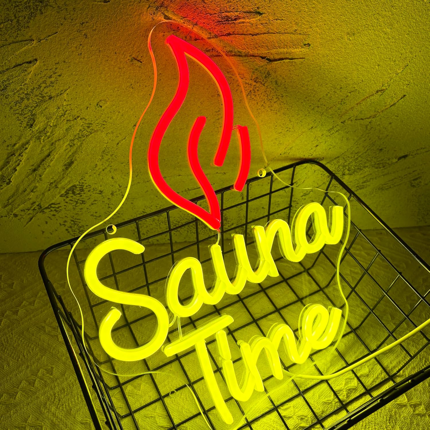Letreiro Neon Sauna Time, Luz  - Spa Wellness Gym avaliação e preço